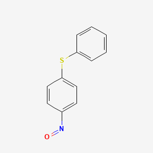 molecular formula C12H9NOS B12802845 Benzene, 1-nitroso-4-(phenylthio)- CAS No. 83504-80-7