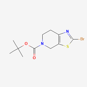 molecular formula C11H15BrN2O2S B1280286 Tert-butyl 2-bromo-6,7-dihydrothiazolo[5,4-C]pyridine-5(4H)-carboxylate CAS No. 365996-06-1