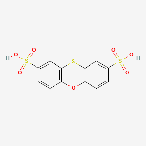 molecular formula C12H8O7S3 B12802860 2,8-Phenoxathiindisulfonic acid CAS No. 6273-98-9