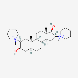 molecular formula C31H56N2O2+2 B12802869 Desdiacetylpancuronium CAS No. 43021-46-1