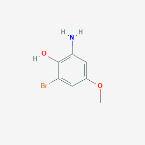 molecular formula C7H8BrNO2 B1280298 2-氨基-6-溴-4-甲氧基苯酚 CAS No. 206872-01-7
