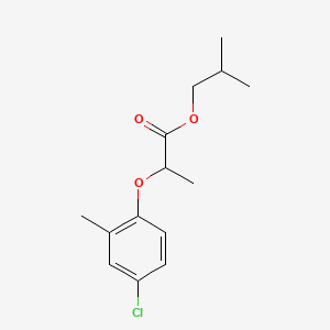 molecular formula C14H19ClO3 B12803000 Isobutyl 2-(4-chloro-2-methylphenoxy)propionate CAS No. 94159-21-4