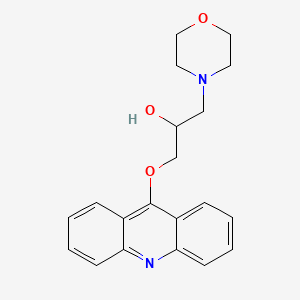 molecular formula C20H22N2O3 B12803047 9-(2-Hydroxy-3-morpholinopropyloxy)acridine CAS No. 113105-86-5