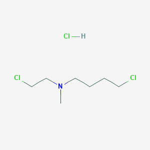molecular formula C7H16Cl3N B12803075 N-(2-Chloroethyl)-N-methyl-4-chlorobutylamine hydrochloride CAS No. 6427-14-1