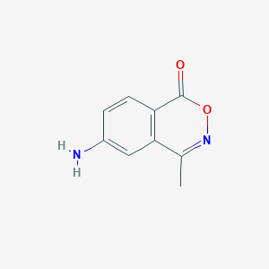 molecular formula C9H8N2O2 B1280308 6-amino-4-methyl-1H-2,3-benzoxazin-1-one CAS No. 217196-94-6
