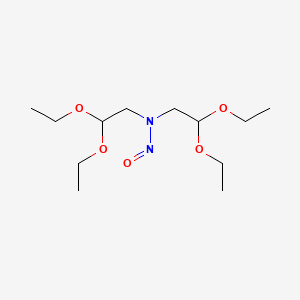 molecular formula C12H26N2O5 B12803100 N-(2,2-Diethoxyethyl)-2,2-diethoxy-N-nitrosoethanamine CAS No. 67856-67-1