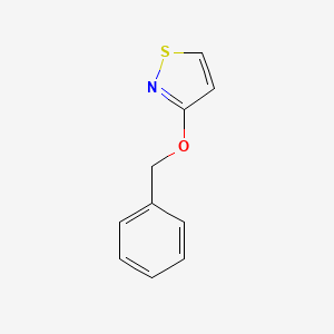molecular formula C10H9NOS B1280312 3-(苄氧基)异噻唑 CAS No. 60666-83-3