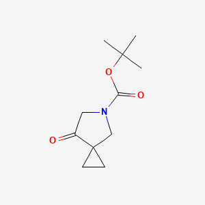 molecular formula C11H17NO3 B1280313 叔丁基7-氧代-5-氮杂螺[2.4]庚烷-5-羧酸酯 CAS No. 129321-62-6