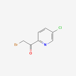 molecular formula C7H5BrClNO B1280320 2-Bromo-1-(5-chloropyridin-2-yl)ethanone CAS No. 94952-47-3