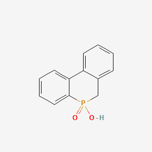 molecular formula C13H11O2P B12803222 5,6-Dihydro-5-phosphanthridinol 5-oxide CAS No. 20702-05-0