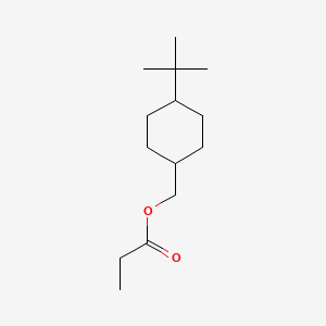 molecular formula C14H26O2 B12803223 4-(1,1-Dimethylethyl)cyclohexylmethyl propanoate CAS No. 85204-30-4