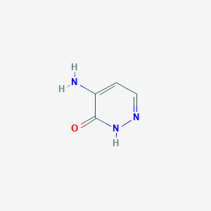 molecular formula C4H5N3O B1280328 4-Aminopyridazin-3(2H)-one CAS No. 55271-46-0