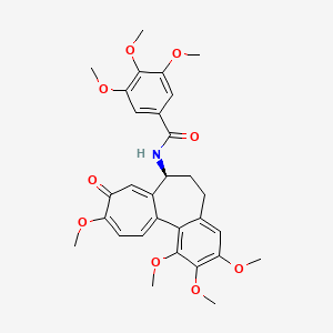 molecular formula C30H33NO9 B12803372 N-(3,4,5-Trimethoxybenzoyl)deacetylcolchicine CAS No. 86436-39-7