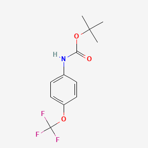 molecular formula C12H14F3NO3 B1280340 Tert-butyl 4-(trifluoromethoxy)phenylcarbamate CAS No. 212696-37-2