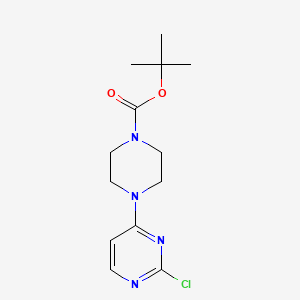 molecular formula C13H19ClN4O2 B1280341 Tert-butyl 4-(2-chloropyrimidin-4-yl)piperazine-1-carboxylate CAS No. 221050-88-0