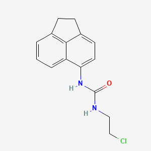 molecular formula C15H15ClN2O B12803411 Urea, 1-(5-acenaphthenyl)-3-(2-chloroethyl)- CAS No. 102613-27-4