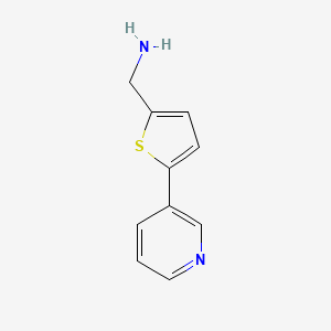 molecular formula C10H10N2S B1280348 (5-pyridin-3-ylthiophen-2-yl)methanamine CAS No. 837376-47-3