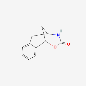 molecular formula C11H11NO2 B12803487 1,5-Methano-3H-2,4-benzoxazocin-3-one, 1,4,5,6-tetrahydro- CAS No. 81094-63-5