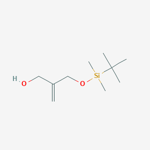 B1280349 2-(((tert-Butyldimethylsilyl)oxy)methyl)prop-2-en-1-ol CAS No. 116700-73-3