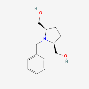 molecular formula C13H19NO2 B1280352 (cis-1-Benzylpyrrolidine-2,5-diyl)dimethanol CAS No. 269077-39-6