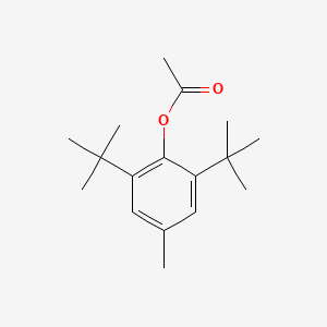molecular formula C17H26O2 B12803533 (2,6-Ditert-butyl-4-methylphenyl) acetate CAS No. 29311-34-0