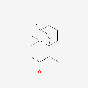 molecular formula C15H24O B12803534 2H-1,4a-Ethanonaphthalen-6(5H)-one, hexahydro-1,5,8a-trimethyl- CAS No. 67814-48-6