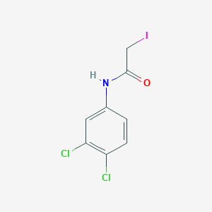 molecular formula C8H6Cl2INO B12803669 N-(3,4-dichlorophenyl)-2-iodoacetamide CAS No. 22303-33-9