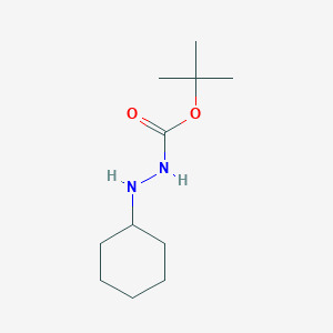molecular formula C11H22N2O2 B1280370 Tert-butyl 2-cyclohexylhydrazinecarboxylate CAS No. 60295-21-8