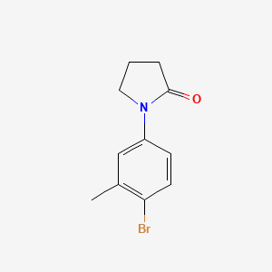 molecular formula C11H12BrNO B1280377 1-(4-Bromo-3-methylphenyl)pyrrolidin-2-one CAS No. 197450-39-8