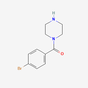 molecular formula C11H13BrN2O B1280386 (4-Bromophenyl)(piperazin-1-yl)methanone CAS No. 59939-72-9