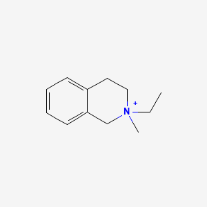 molecular formula C12H18N+ B12803922 Trethinium CAS No. 46180-15-8