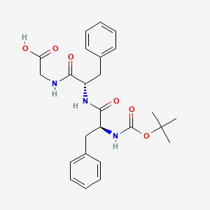 molecular formula C25H31N3O6 B1280393 Boc-Phe-Phe-Gly-OH 