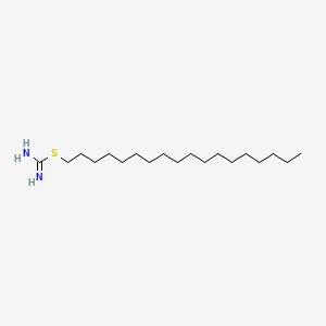 molecular formula C19H40N2S B12803945 2-Stearyl-2-thiopsuedourea CAS No. 45270-09-5