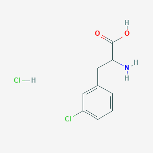 molecular formula C9H11Cl2NO2 B1280400 2-amino-3-(3-chlorophenyl)propanoic Acid Hydrochloride CAS No. 120108-62-5