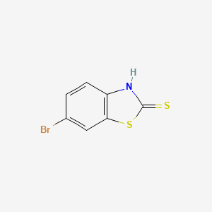 molecular formula C7H4BrNS2 B1280402 6-Bromo-2-mercaptobenzothiazole CAS No. 51618-30-5