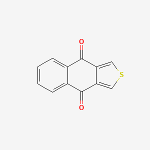 molecular formula C12H6O2S B12804047 Naphtho(2,3-c)thiophene-4,9-dione CAS No. 33527-20-7
