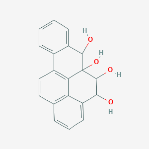 molecular formula C20H16O4 B12804117 4,6-Dihydrobenzo[pqr]tetraphene-4,5,5a,6(5h)-tetrol CAS No. 62533-89-5
