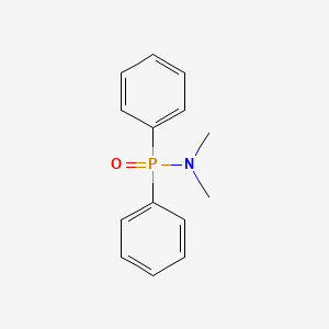 molecular formula C14H16NOP B12804170 N,N-Dimethyl-P,P-diphenylphosphinic amide CAS No. 3732-84-1