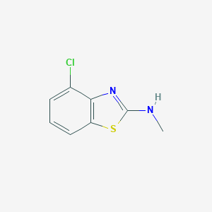 molecular formula C8H7ClN2S B128042 4-氯-N-甲基-1,3-苯并噻唑-2-胺 CAS No. 118221-28-6
