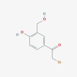 molecular formula C9H9BrO3 B1280424 2-溴-1-[4-羟基-3-(羟甲基)苯基]乙酮 CAS No. 62932-94-9