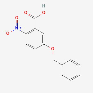 molecular formula C14H11NO5 B1280427 5-(Benzyloxy)-2-nitrobenzoic acid CAS No. 61340-15-6