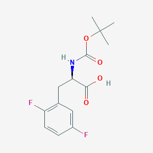 molecular formula C14H17F2NO4 B1280429 Boc-2,5-difluoro-D-phenylalanine CAS No. 261380-31-8
