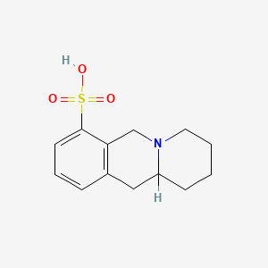molecular formula C13H17NO3S B12804292 1,3,4,6,11,11a-Hexahydro-2H-pyrido[1,2-b]isoquinoline-7-sulfonic acid CAS No. 5361-48-8