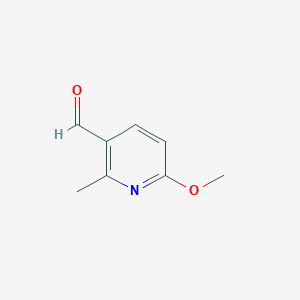 molecular formula C8H9NO2 B128043 6-Methoxy-2-methylnicotinaldehyde CAS No. 156094-77-8