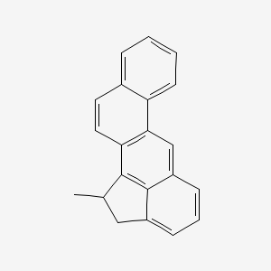 molecular formula C21H16 B12804301 1-Methyl-1,2-dihydrobenzo[j]aceanthrylene CAS No. 63021-87-4
