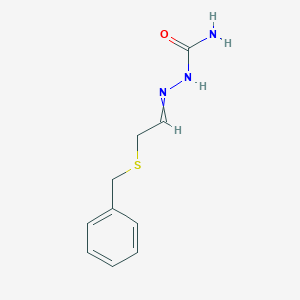 molecular formula C10H13N3OS B12804365 (2-Benzylsulfanylethylideneamino)urea CAS No. 6304-91-2