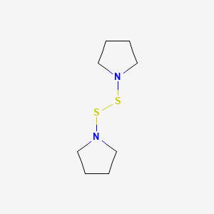 molecular formula C8H16N2S2 B12804373 Pyrrolidine, 1,1'-dithiobis- CAS No. 6542-61-6