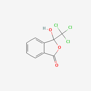 molecular formula C9H5Cl3O3 B12804381 3-Hydroxy-3-(trichloromethyl)-2-benzofuran-1(3h)-one CAS No. 2902-71-8