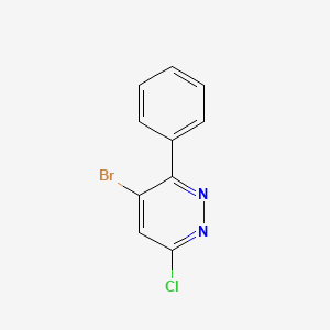 molecular formula C10H6BrClN2 B1280439 4-Bromo-6-chloro-3-phenylpyridazine CAS No. 433935-99-0