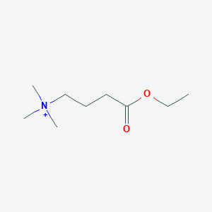 molecular formula C9H20NO2+ B12804394 gamma-Butyrobetaine ethyl ester CAS No. 16630-27-6